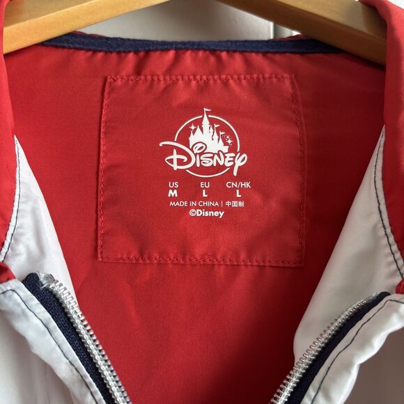 Disney Mickey Mouse Windbreaker Jacket 2020 American Flag Adult Medium M USA - Picture 3 of 8